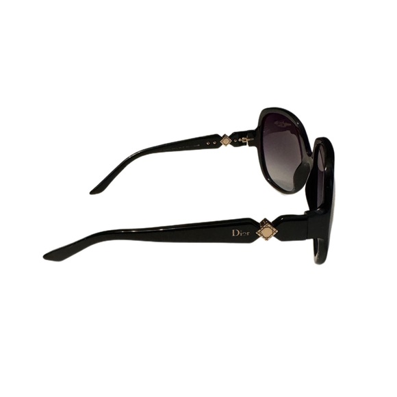 DIOR Sunglasses w/Gold Diamond Shape Logo - Picture 5 of 14